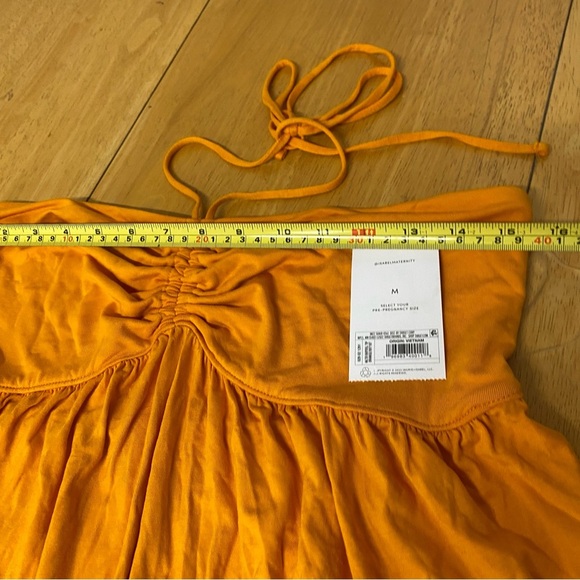 Babydoll Maternity Tank Top - Maternity By Ingrid & Isabel Orange Medium - Picture 7 of 12